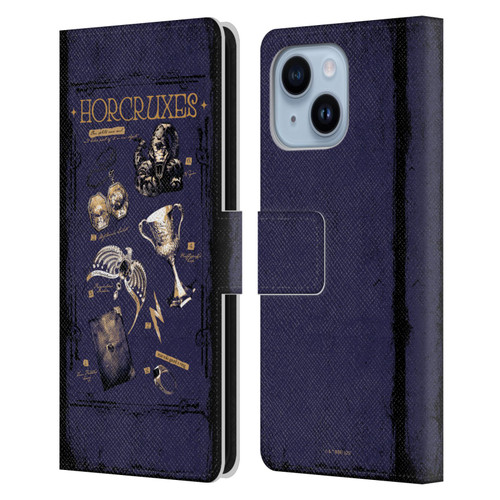 Harry Potter Dementors Kiss Horcruxes Leather Book Wallet Case Cover For Apple iPhone 14 Plus