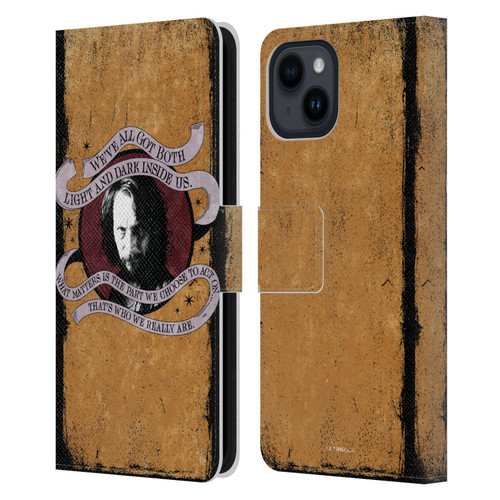 Harry Potter Dementors Kiss Sirius Black Leather Book Wallet Case Cover For Apple iPhone 15