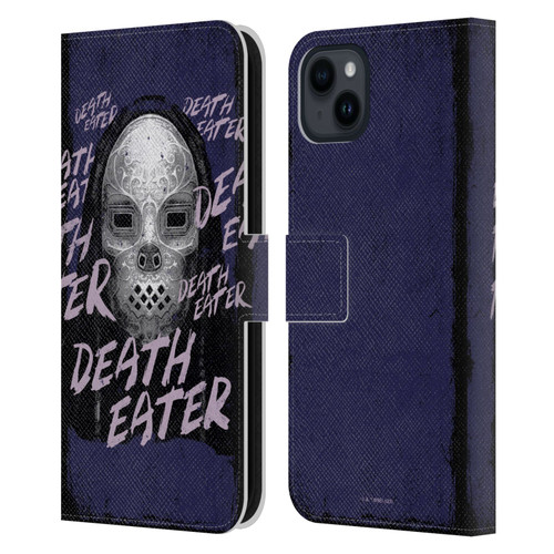 Harry Potter Dementors Kiss Death Eater Leather Book Wallet Case Cover For Apple iPhone 15 Plus
