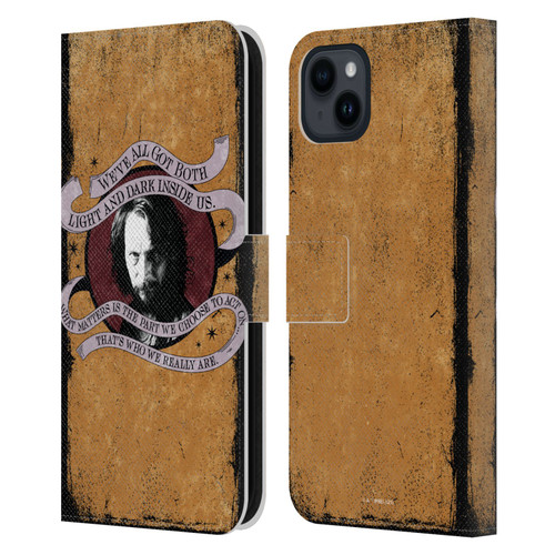 Harry Potter Dementors Kiss Sirius Black Leather Book Wallet Case Cover For Apple iPhone 15 Plus