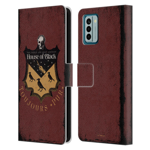 Harry Potter Dementors Kiss House Of Black Leather Book Wallet Case Cover For Nokia G42