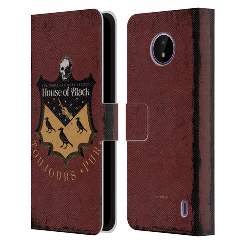 Harry Potter Dementors Kiss House Of Black Leather Book Wallet Case Cover For Nokia C10 / C20