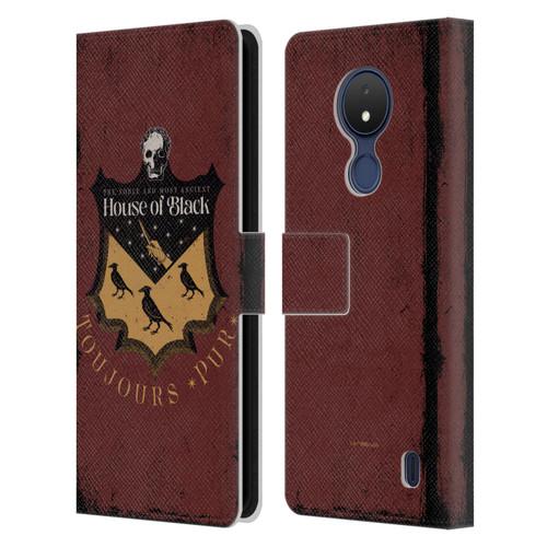 Harry Potter Dementors Kiss House Of Black Leather Book Wallet Case Cover For Nokia C21