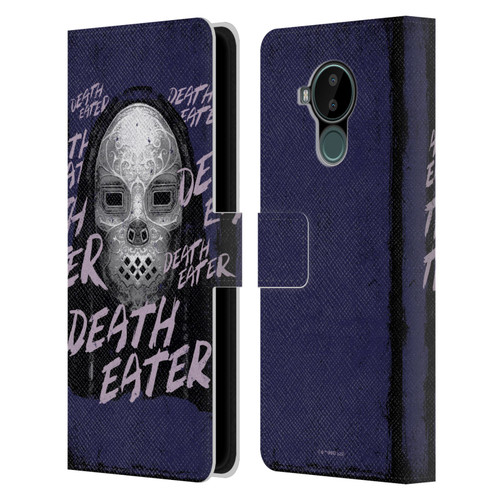 Harry Potter Dementors Kiss Death Eater Leather Book Wallet Case Cover For Nokia C30