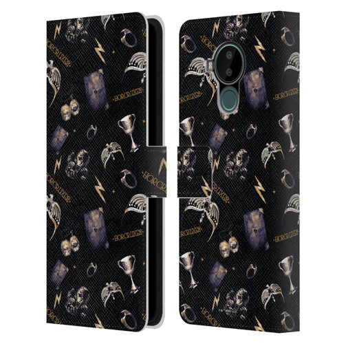 Harry Potter Dementors Kiss Horcruxes Pattern Leather Book Wallet Case Cover For Nokia C30