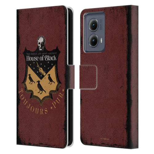 Harry Potter Dementors Kiss House Of Black Leather Book Wallet Case Cover For Motorola Edge (2024)