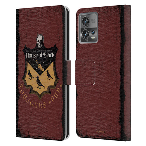Harry Potter Dementors Kiss House Of Black Leather Book Wallet Case Cover For Motorola Moto Edge 30 Fusion