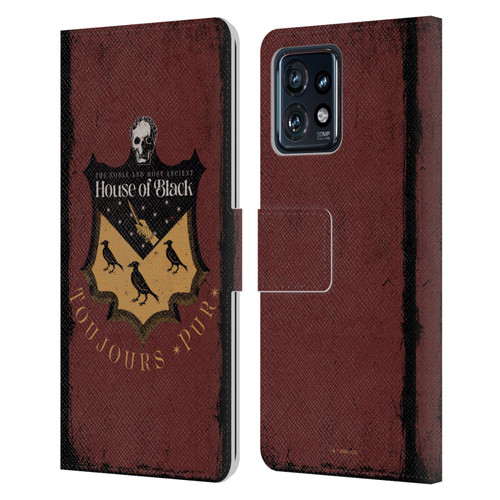 Harry Potter Dementors Kiss House Of Black Leather Book Wallet Case Cover For Motorola Moto Edge 40 Pro/Plus 2023