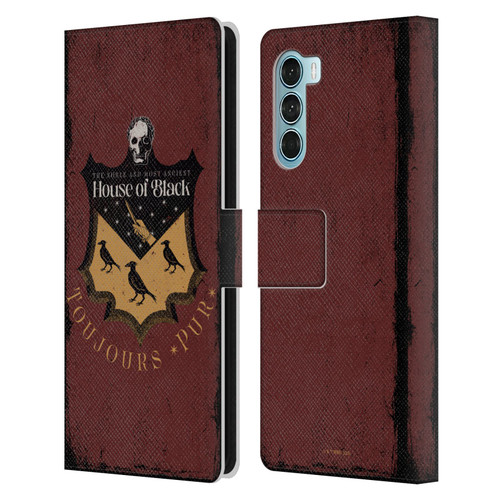 Harry Potter Dementors Kiss House Of Black Leather Book Wallet Case Cover For Motorola Edge S30 / Moto G200 5G