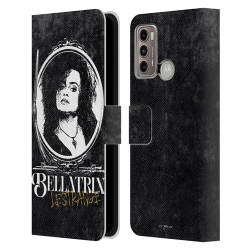Harry Potter Dementors Kiss Bellatrix Lestrange Leather Book Wallet Case Cover For Motorola Moto G60 / Moto G40 Fusion