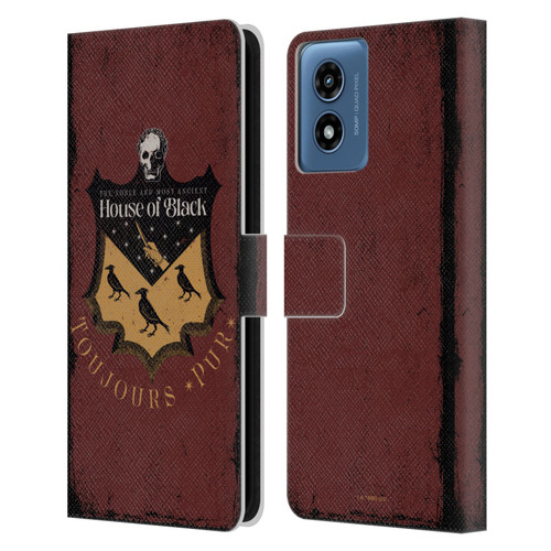 Harry Potter Dementors Kiss House Of Black Leather Book Wallet Case Cover For Motorola Moto G Play (2024)
