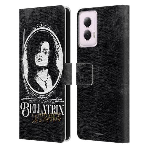 Harry Potter Dementors Kiss Bellatrix Lestrange Leather Book Wallet Case Cover For Motorola Moto G Power (2024)
