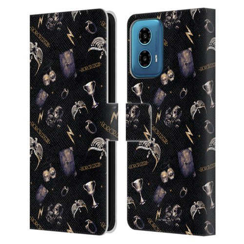 Harry Potter Dementors Kiss Horcruxes Pattern Leather Book Wallet Case Cover For Motorola Moto G34 5G