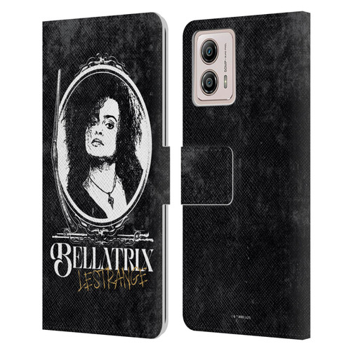 Harry Potter Dementors Kiss Bellatrix Lestrange Leather Book Wallet Case Cover For Motorola Moto G53 5G