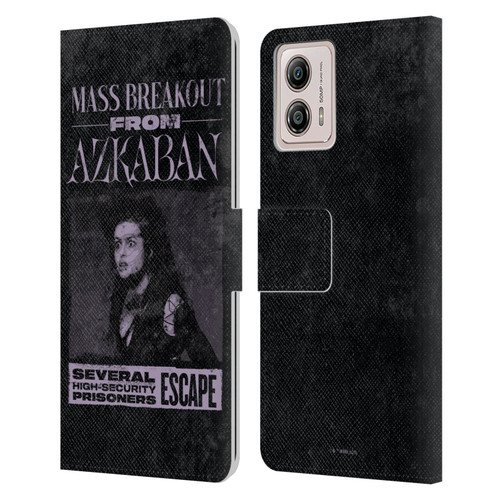 Harry Potter Dementors Kiss Breakout From Azkaban Leather Book Wallet Case Cover For Motorola Moto G53 5G