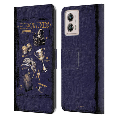 Harry Potter Dementors Kiss Horcruxes Leather Book Wallet Case Cover For Motorola Moto G53 5G