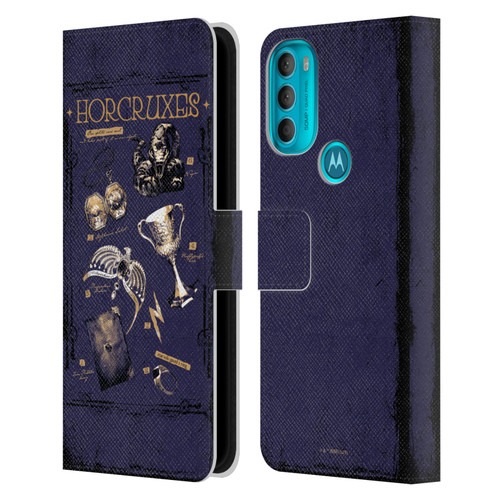 Harry Potter Dementors Kiss Horcruxes Leather Book Wallet Case Cover For Motorola Moto G71 5G