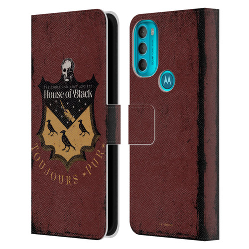 Harry Potter Dementors Kiss House Of Black Leather Book Wallet Case Cover For Motorola Moto G71 5G