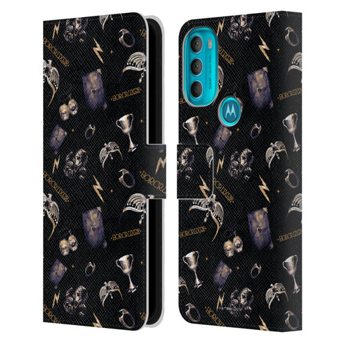 Harry Potter Dementors Kiss Horcruxes Pattern Leather Book Wallet Case Cover For Motorola Moto G71 5G
