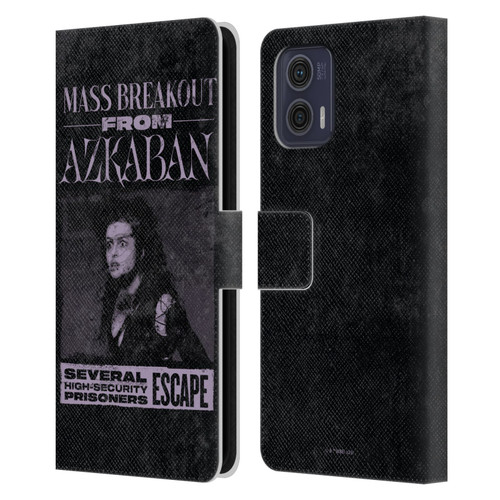 Harry Potter Dementors Kiss Breakout From Azkaban Leather Book Wallet Case Cover For Motorola Moto G73 5G