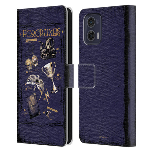 Harry Potter Dementors Kiss Horcruxes Leather Book Wallet Case Cover For Motorola Moto G73 5G