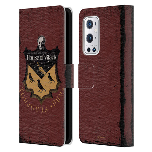 Harry Potter Dementors Kiss House Of Black Leather Book Wallet Case Cover For OnePlus 9 Pro