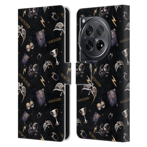 Harry Potter Dementors Kiss Horcruxes Pattern Leather Book Wallet Case Cover For OnePlus 12