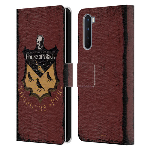 Harry Potter Dementors Kiss House Of Black Leather Book Wallet Case Cover For OnePlus Nord 5G