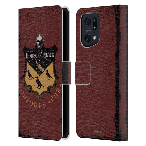 Harry Potter Dementors Kiss House Of Black Leather Book Wallet Case Cover For OPPO Find X5 Pro