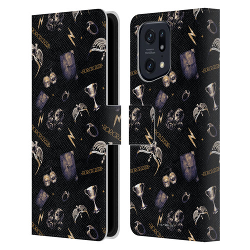 Harry Potter Dementors Kiss Horcruxes Pattern Leather Book Wallet Case Cover For OPPO Find X5 Pro