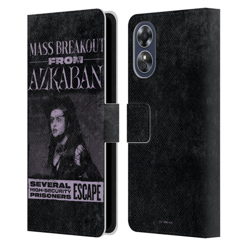 Harry Potter Dementors Kiss Breakout From Azkaban Leather Book Wallet Case Cover For OPPO A17