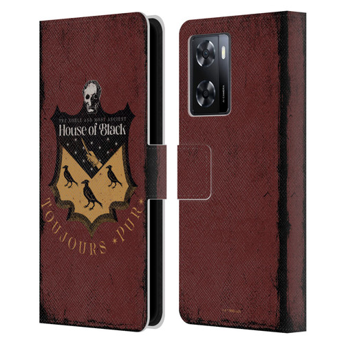 Harry Potter Dementors Kiss House Of Black Leather Book Wallet Case Cover For OPPO A57s