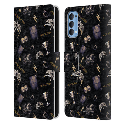 Harry Potter Dementors Kiss Horcruxes Pattern Leather Book Wallet Case Cover For OPPO Reno 4 5G