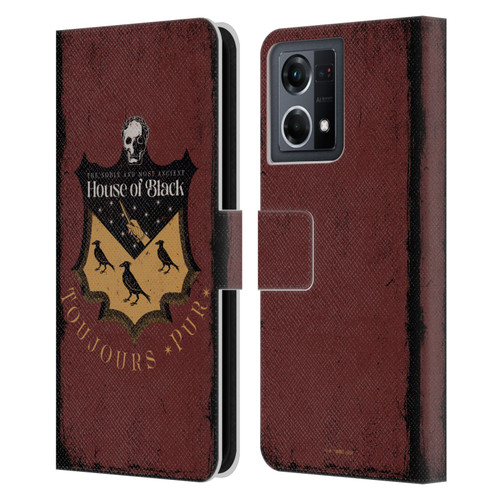 Harry Potter Dementors Kiss House Of Black Leather Book Wallet Case Cover For OPPO Reno8 4G