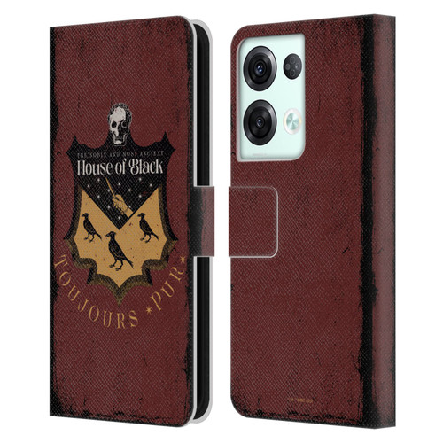 Harry Potter Dementors Kiss House Of Black Leather Book Wallet Case Cover For OPPO Reno8 Pro