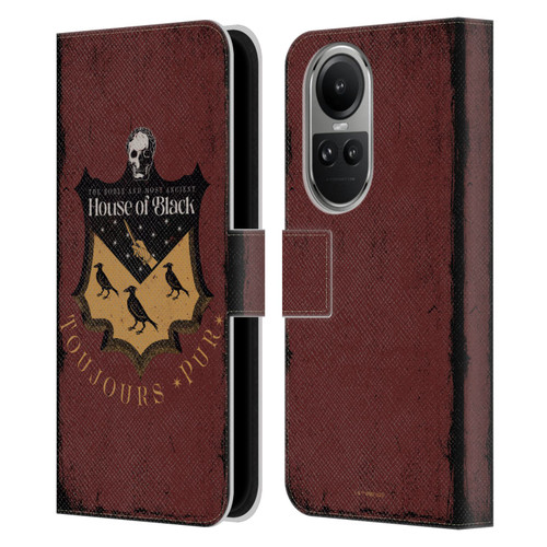 Harry Potter Dementors Kiss House Of Black Leather Book Wallet Case Cover For OPPO Reno10 5G / Reno10 Pro 5G