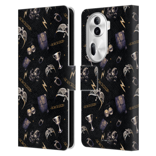 Harry Potter Dementors Kiss Horcruxes Pattern Leather Book Wallet Case Cover For OPPO Reno11