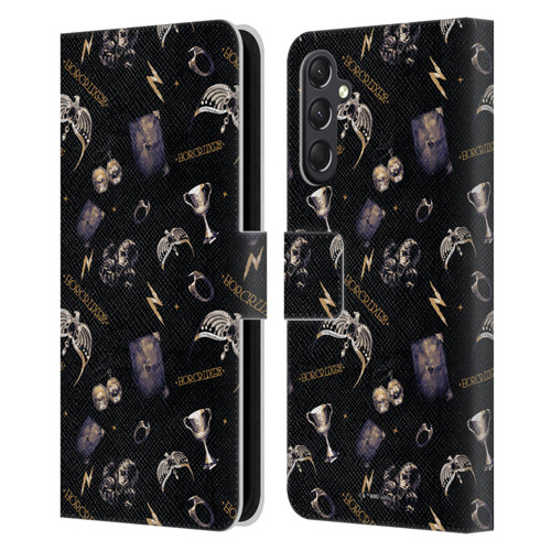 Harry Potter Dementors Kiss Horcruxes Pattern Leather Book Wallet Case Cover For Samsung Galaxy A24 4G / M34 5G