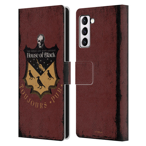 Harry Potter Dementors Kiss House Of Black Leather Book Wallet Case Cover For Samsung Galaxy S21+ 5G