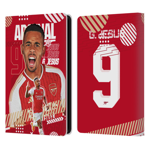 Arsenal FC 2023/24 First Team Gabriel Jesus Leather Book Wallet Case Cover For Amazon Kindle Paperwhite 5 (2021)