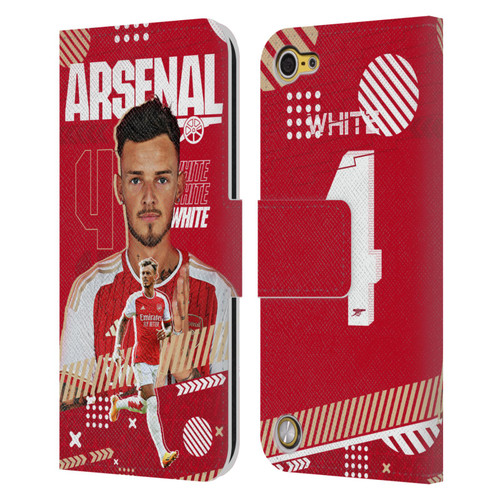 Arsenal FC 2023/24 First Team Ben White Leather Book Wallet Case Cover For Apple iPod Touch 5G 5th Gen