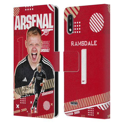 Arsenal FC 2023/24 First Team Aaron Ramsdale Leather Book Wallet Case Cover For LG K22