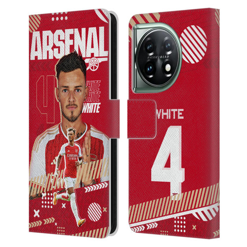 Arsenal FC 2023/24 First Team Ben White Leather Book Wallet Case Cover For OnePlus 11 5G
