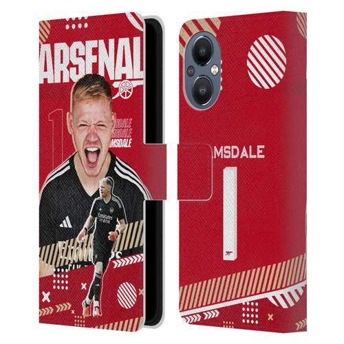 Arsenal FC 2023/24 First Team Aaron Ramsdale Leather Book Wallet Case Cover For OnePlus Nord N20 5G