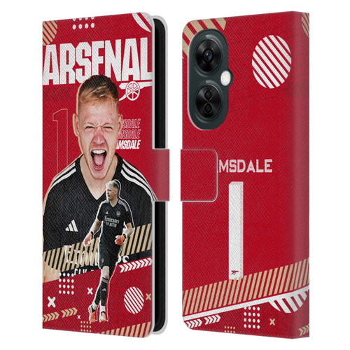 Arsenal FC 2023/24 First Team Aaron Ramsdale Leather Book Wallet Case Cover For OnePlus Nord N30
