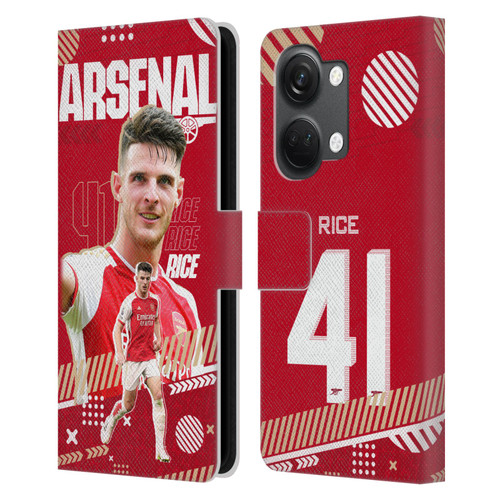 Arsenal FC 2023/24 First Team Declan Rice Leather Book Wallet Case Cover For OnePlus Nord 3 5G