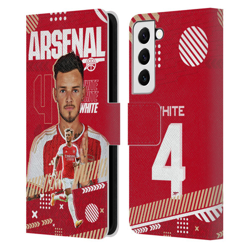 Arsenal FC 2023/24 First Team Ben White Leather Book Wallet Case Cover For Samsung Galaxy S22 5G