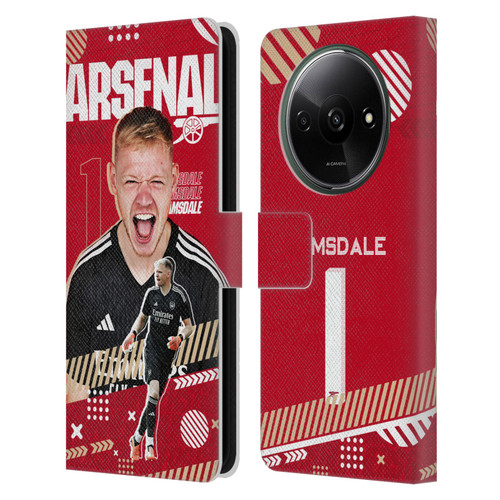 Arsenal FC 2023/24 First Team Aaron Ramsdale Leather Book Wallet Case Cover For Xiaomi Redmi A3