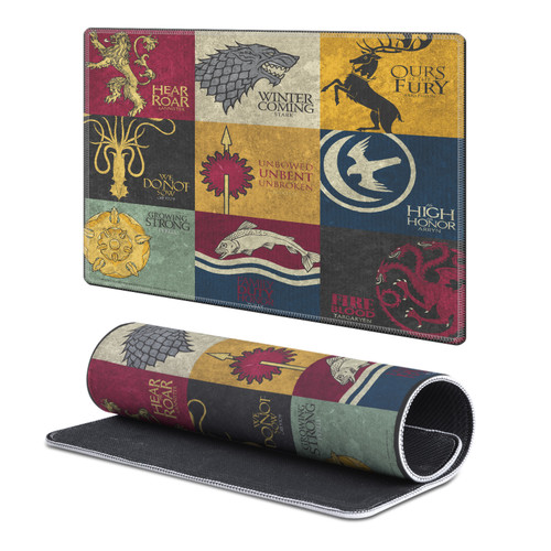 HBO Game of Thrones Graphic Art All Houses Gaming Office Desk PC Keyboard Mouse Mat Pad - S HBO Game of Thrones Graphic Art All Houses Gaming Office Desk PC Keyboard Mouse Mat Pad - S