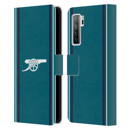 Arsenal FC 2023/24 Crest Kit Third Leather Book Wallet Case Cover For Huawei Nova 7 SE/P40 Lite 5G